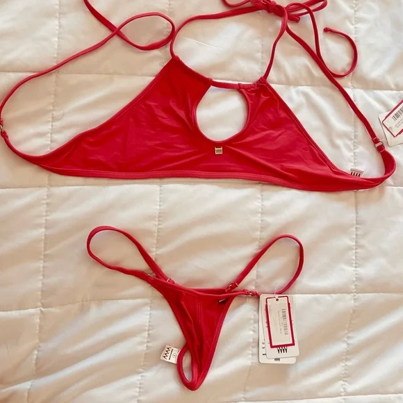 WICKED WEASEL,TWO PIECE BIKINI SET top (S), bottoms (M).NWT - Picture 2 of 3